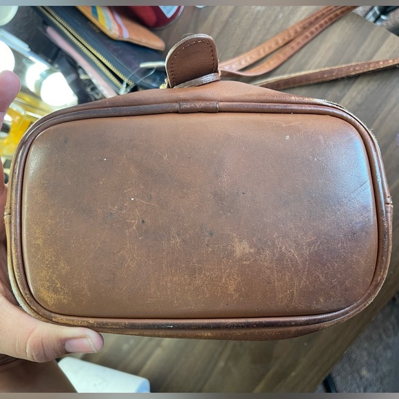 Coach 4162 Vintage Y2K Brown Leather Cornelia Drawstring Belt Backpack Purse Bag - Picture 6 of 8